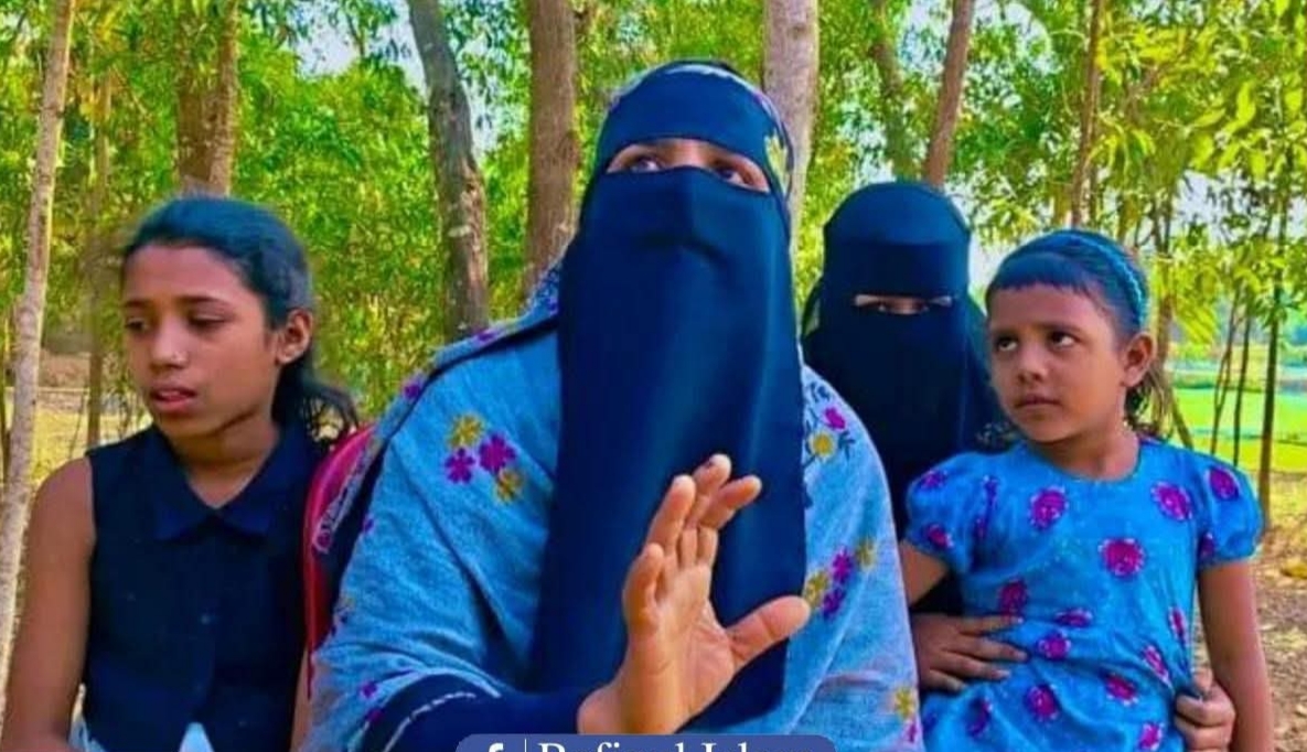 বাবার ঠাঁই নেই, স্ত্রীর ভাত নেই: কমলগঞ্জে পাষণ্ড সুহেলের অত্যাচারে পথে তিন কন্যাসন্তান