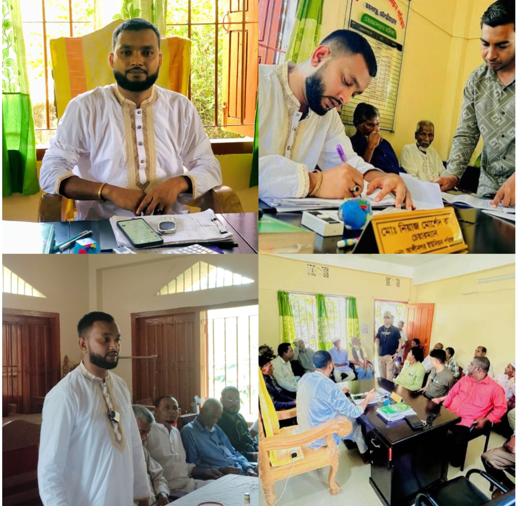 আলীনগরে ব্যাপক উৎসাহ-উদ্দীপনায় পুনরায় দায়িত্ব নিলেন চেয়ারম্যান নিয়াজ মোর্শেদ রাজু