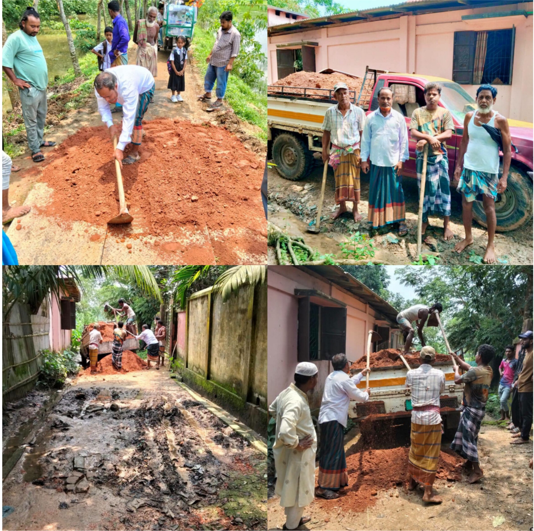 গকুলনগরে মেম্বার পদপ্রার্থী পুতুল মিয়ার উদ্যোগে বেহাল রাস্তা ও কালভার্ট সংস্কার কাজ চলমান